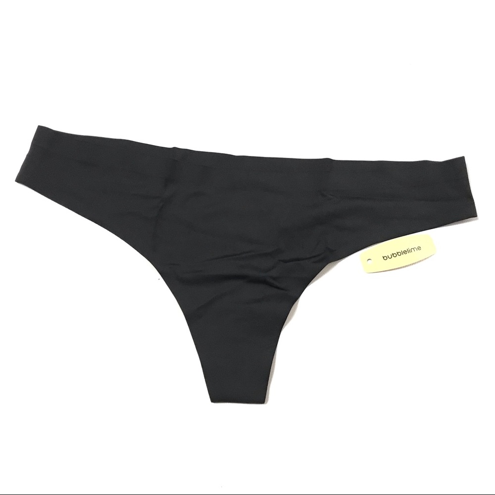New Bubblelime Women Thong Panties Size M Black